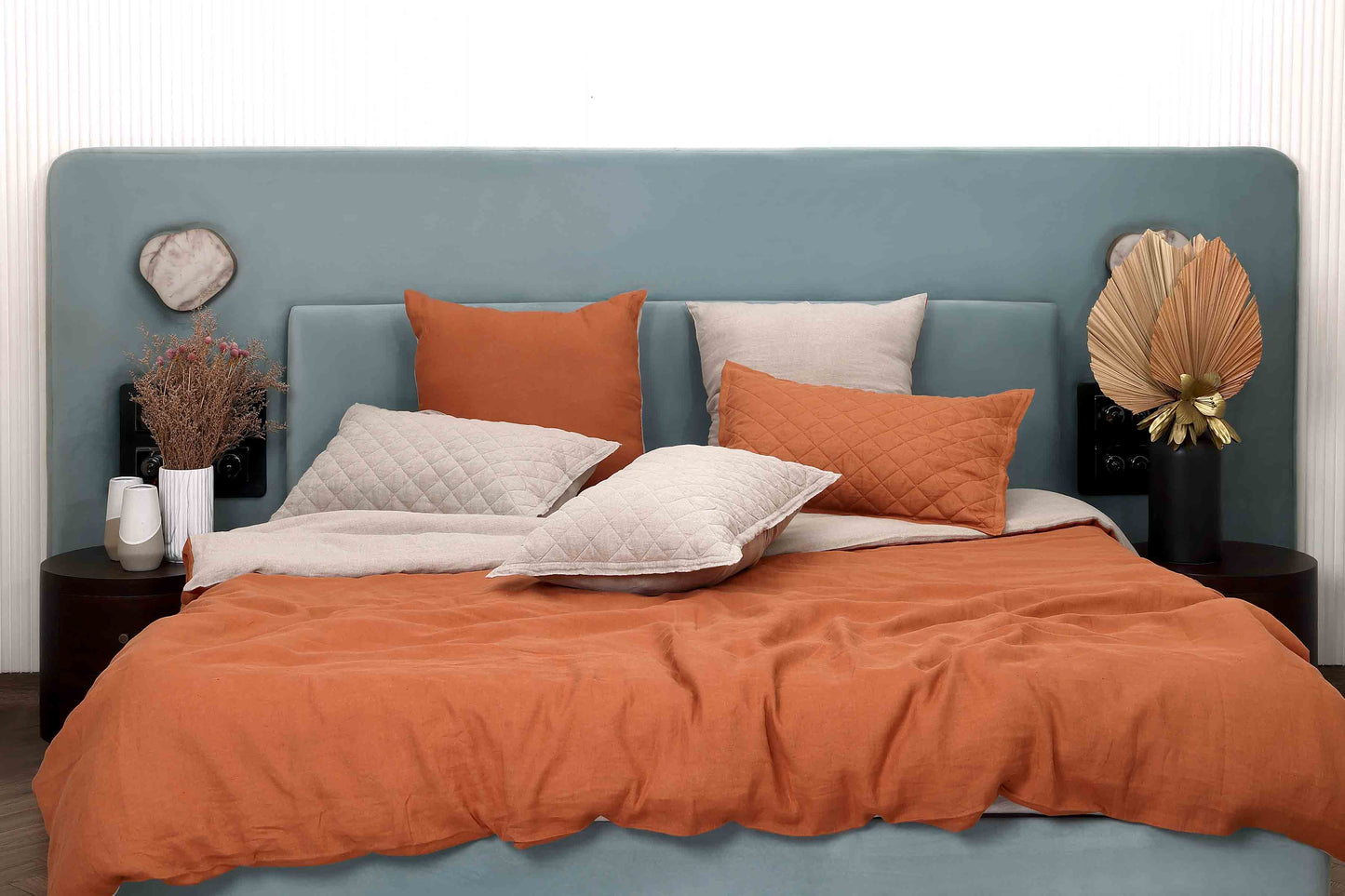 Caramel and Natural Duvet Set