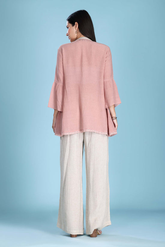 Tea Rose Pleated Top