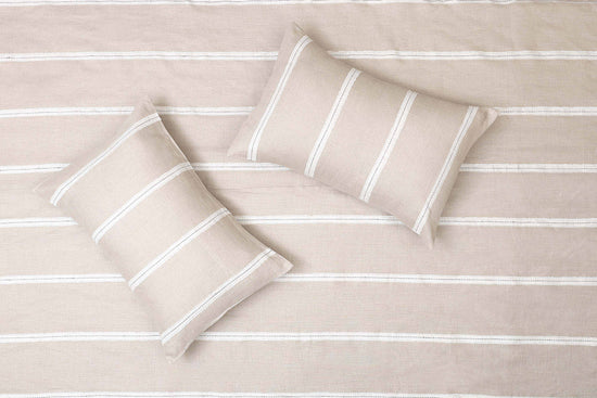 Natural Bleach Stripe Sheet Set