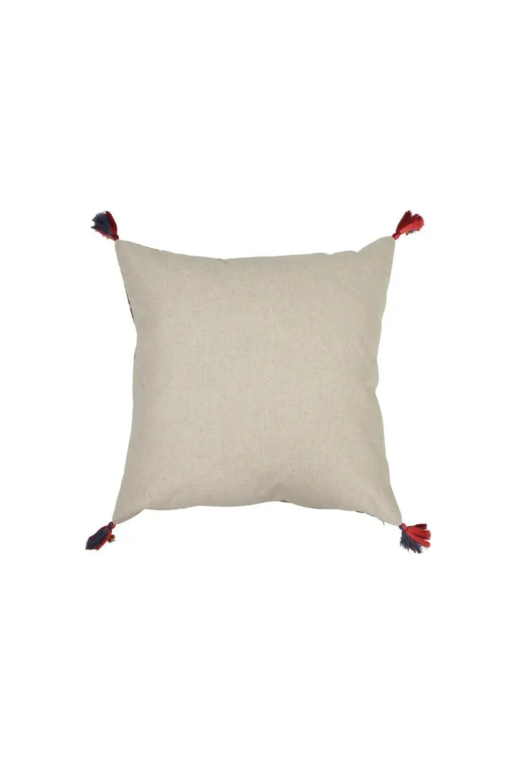 Carnival Print Linen Cushion Cover