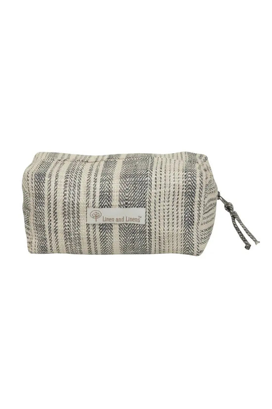 Chromium Herringbone Stripe Travel Kit