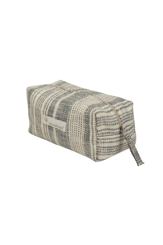 Chromium Herringbone Stripe Travel Kit