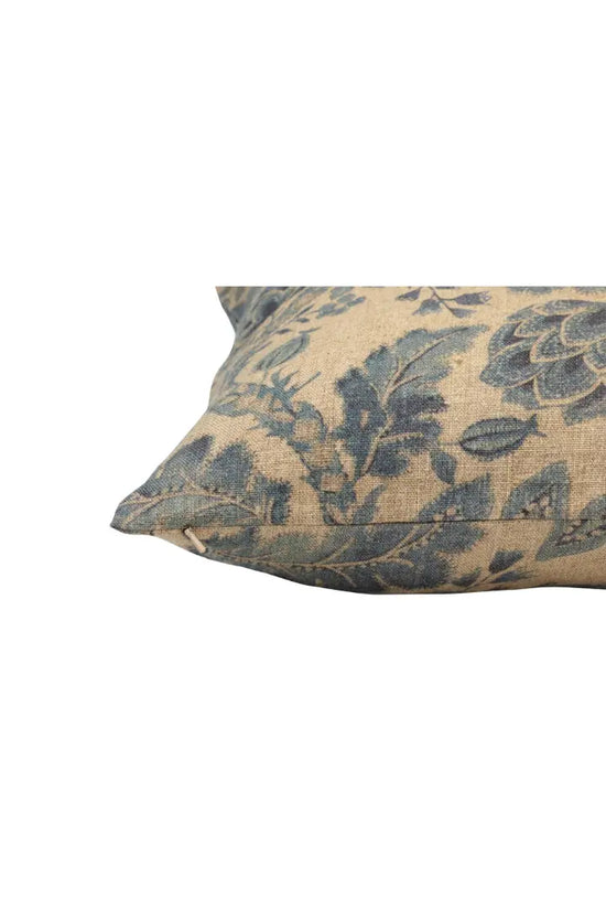 Floral Digital Print Linen Cushion Cover