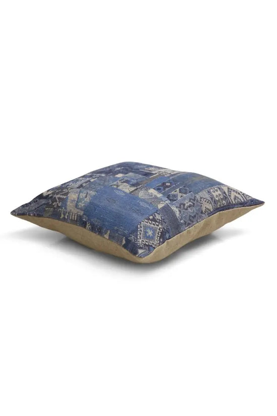 Kilim Print Pure Linen Cushion Cover