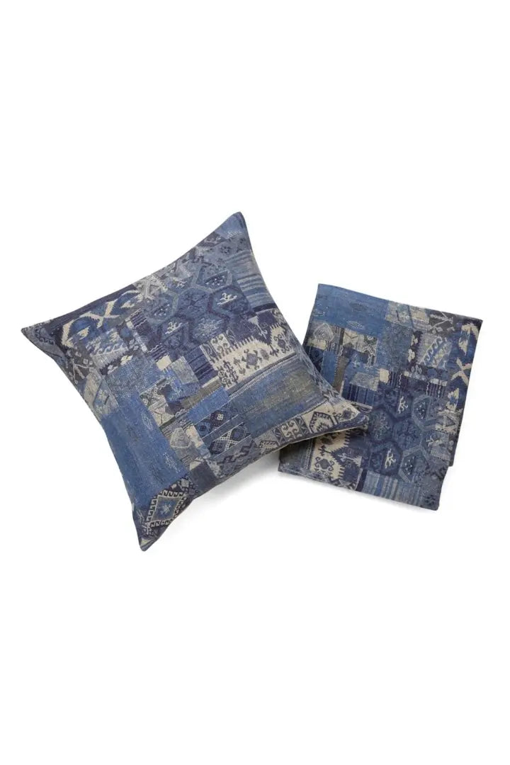 Kilim Print Pure Linen Cushion Cover