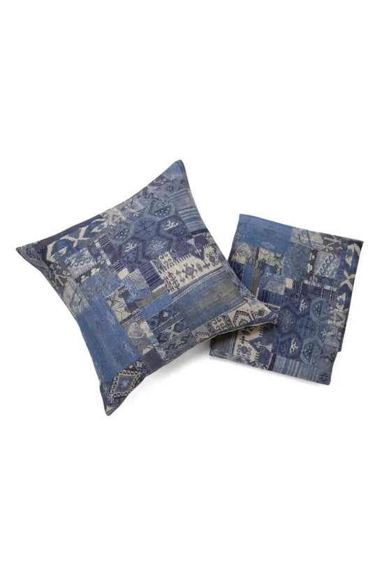 Kilim Print Pure Linen Cushion Cover