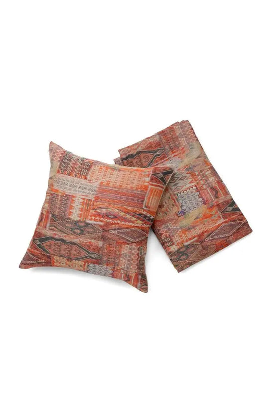 Kilim Print Pure Linen Cushion Cover