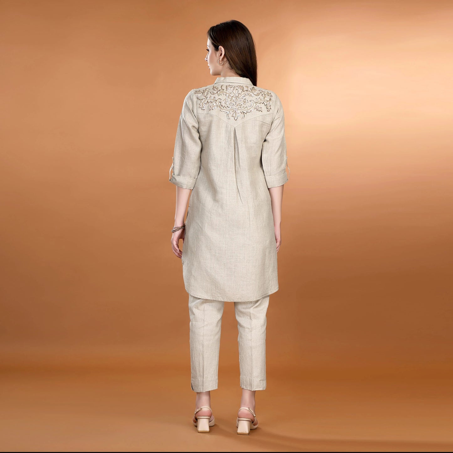 Golden Oasis Pathani Tunic