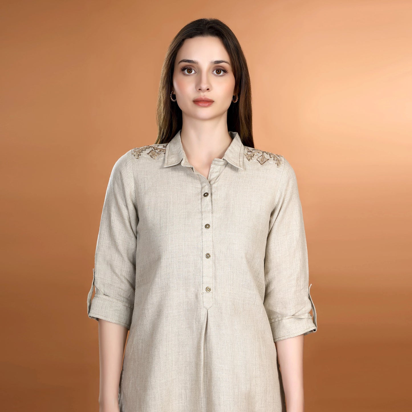 Golden Oasis Pathani Tunic