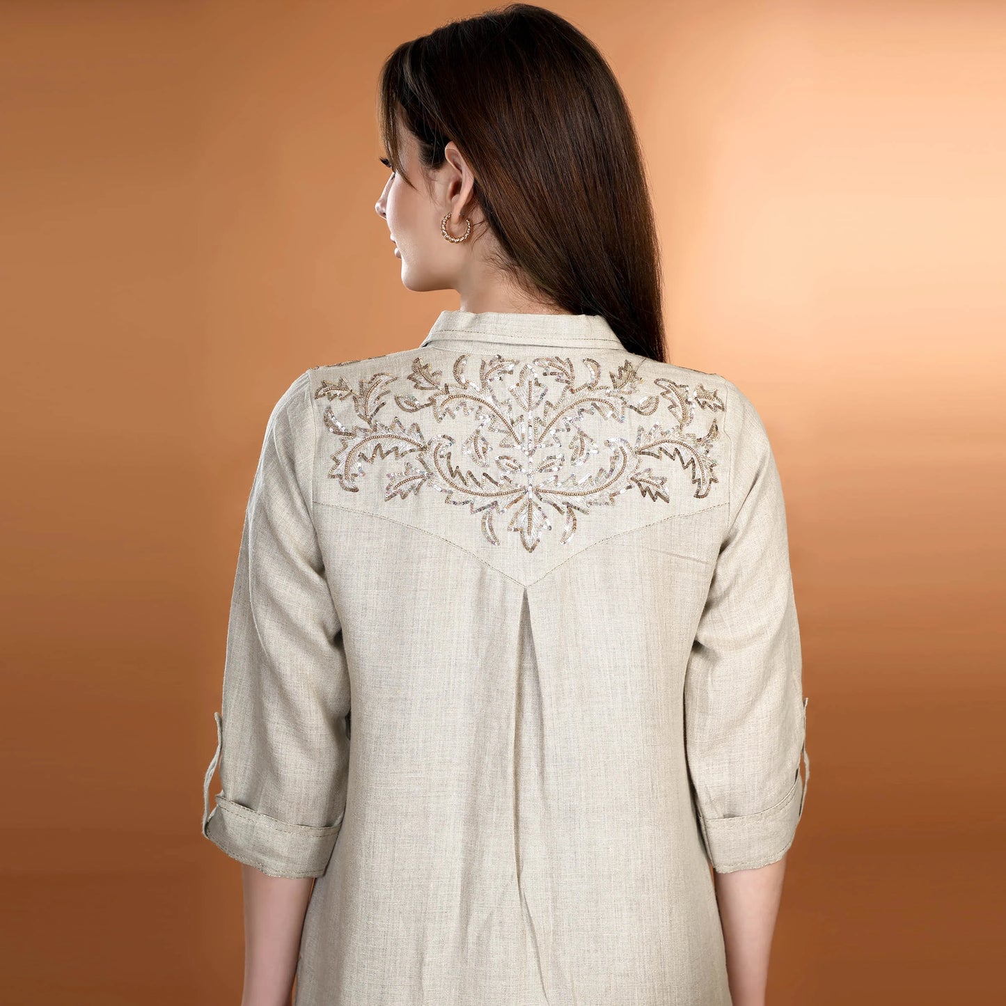 Golden Oasis Pathani Tunic