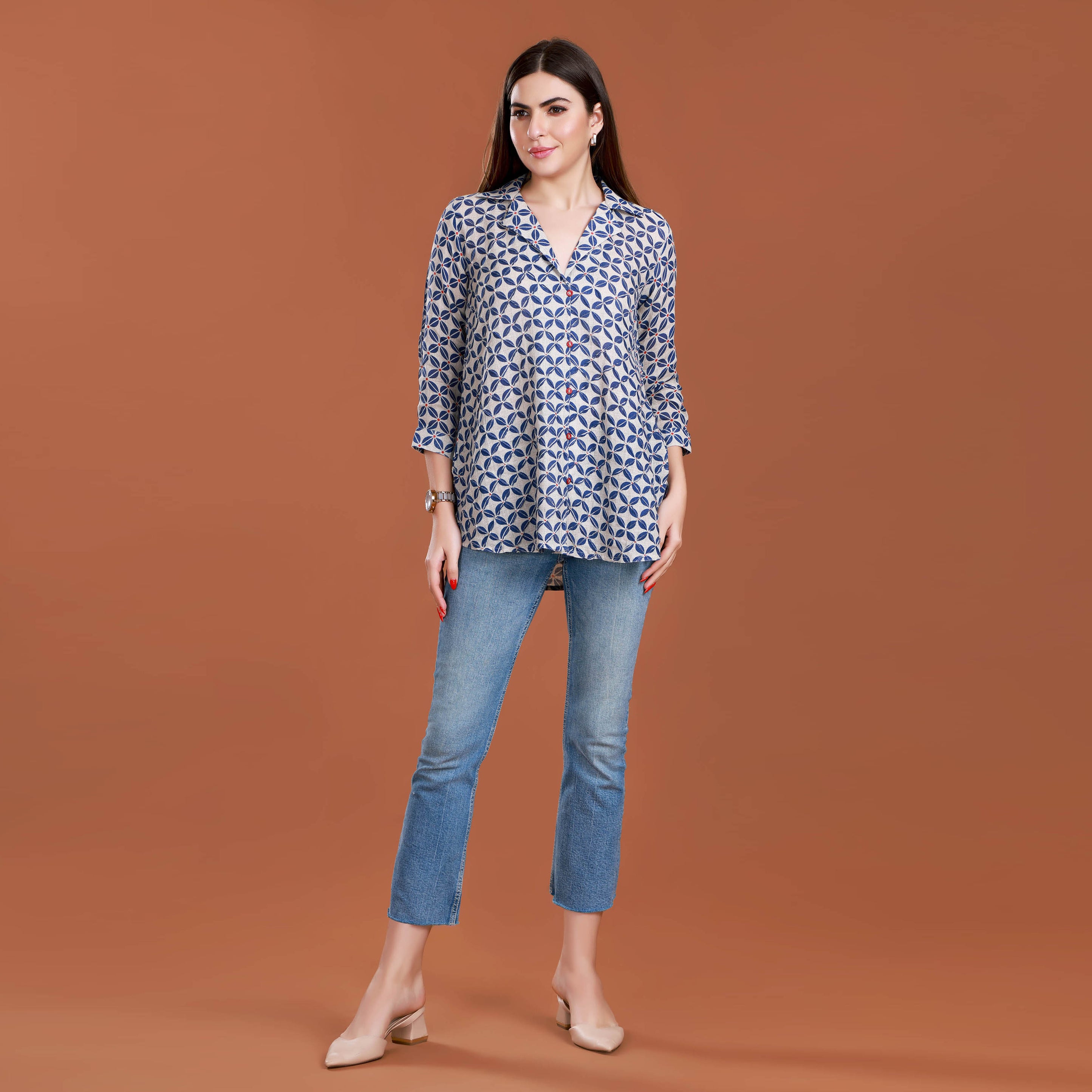 BILBERRY Linen Top - Allure