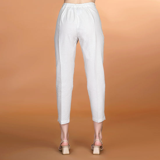 Bleach Cotton Linen Trouser