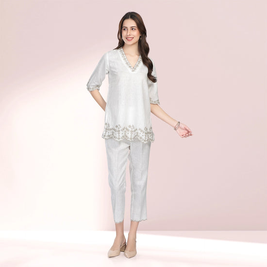 Ivory Bloom Co-ord Set