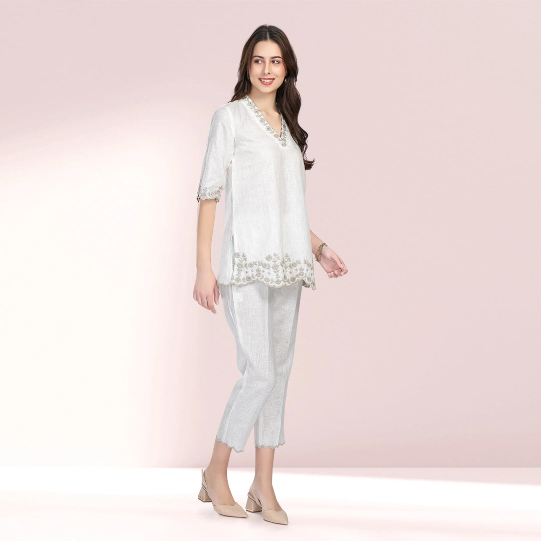 Ivory Bloom Co-ord Set