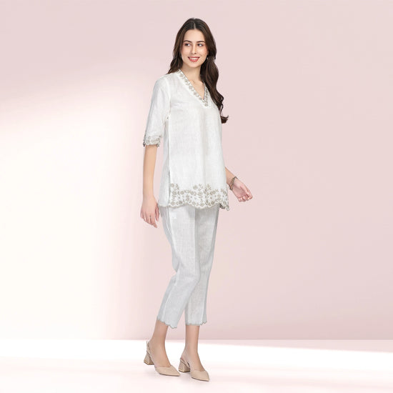 Ivory Bloom Co-ord Set