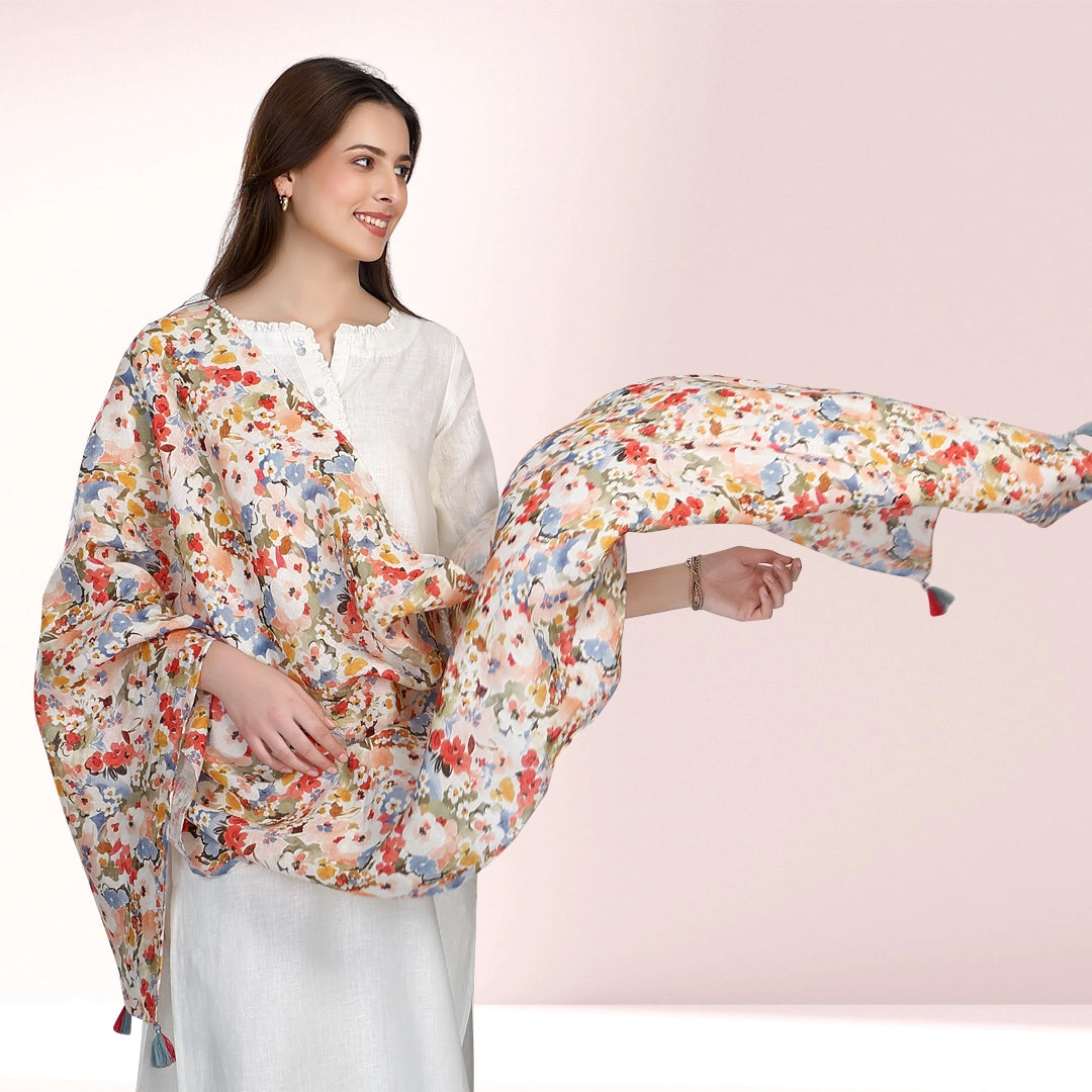 Lillian Stole – Linen and Linens