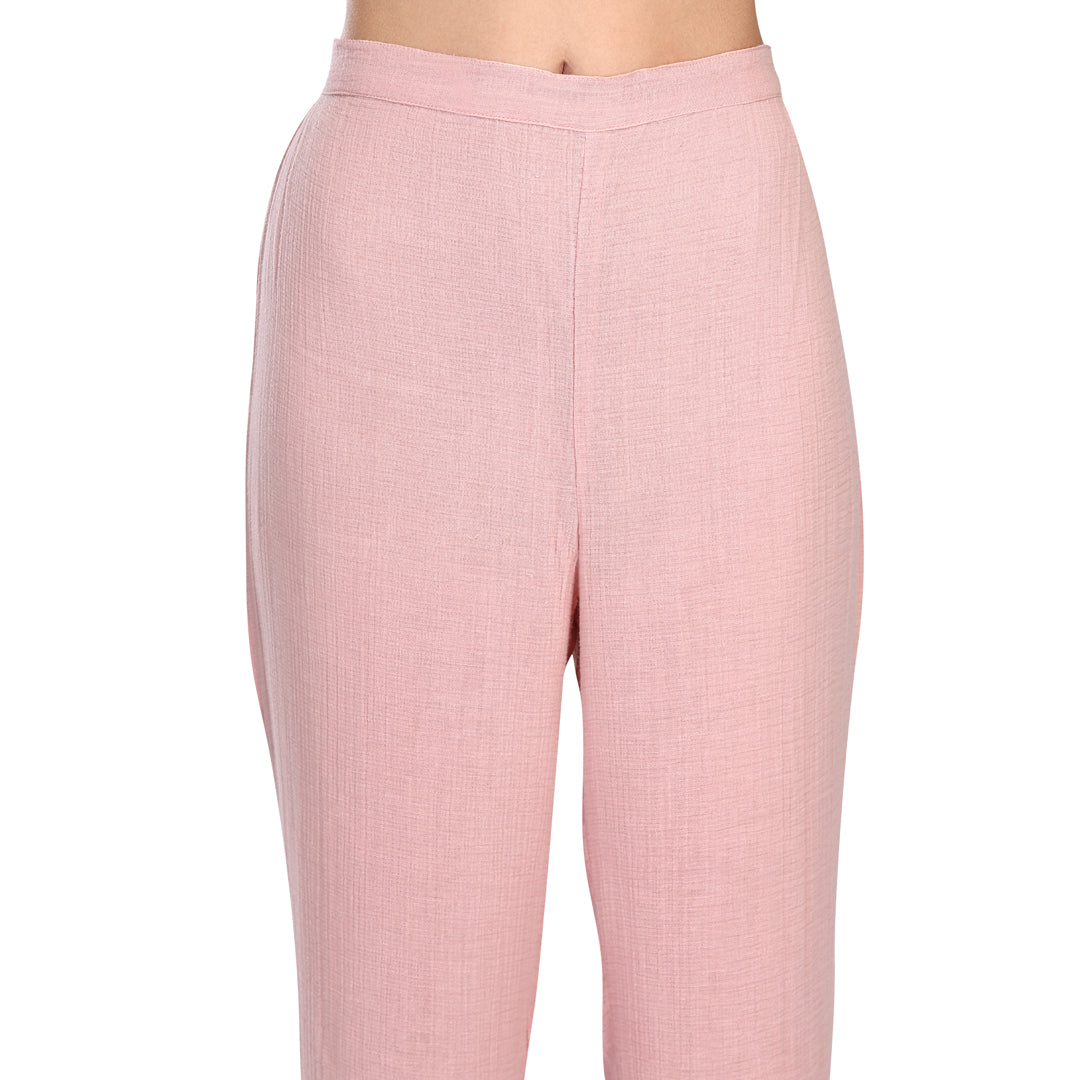 Baby Pink Crush Trousers