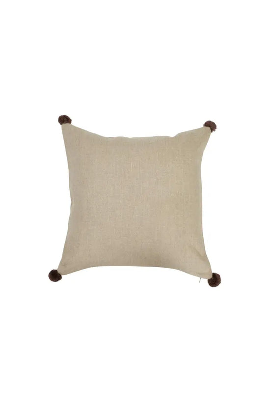 Petal Print Pure Linen Cushion Cover