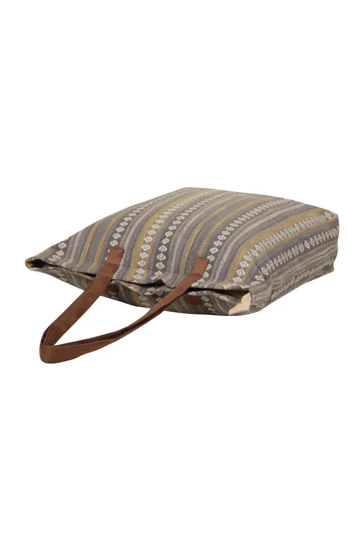 Tokyo Stripe Woven Tote Bag