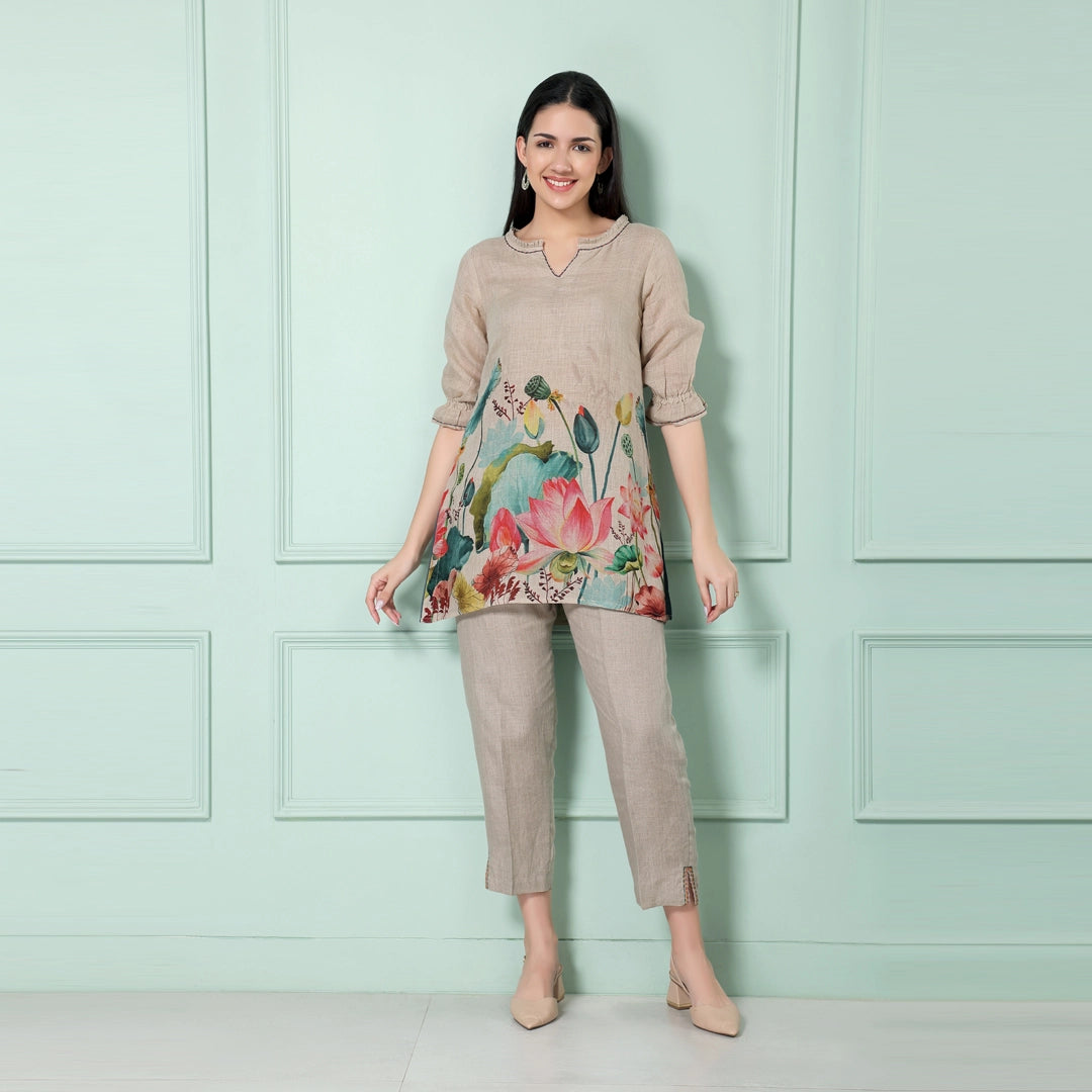 Engineered Lotus Tunic