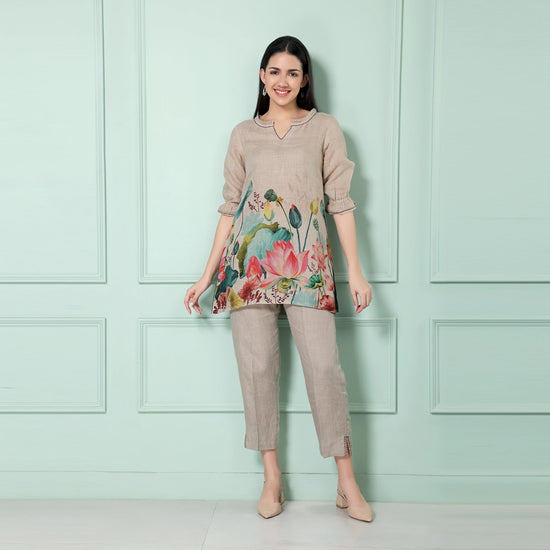 Engineered Lotus Tunic