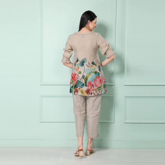 Engineered Lotus Tunic