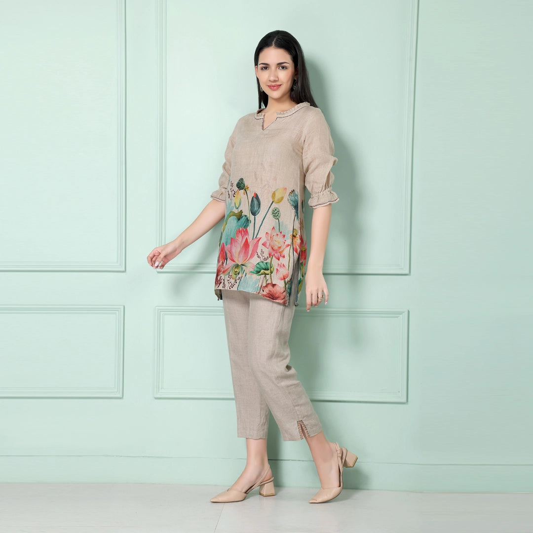 Engineered Lotus Tunic