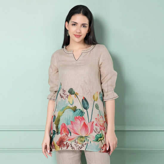 Engineered Lotus Tunic