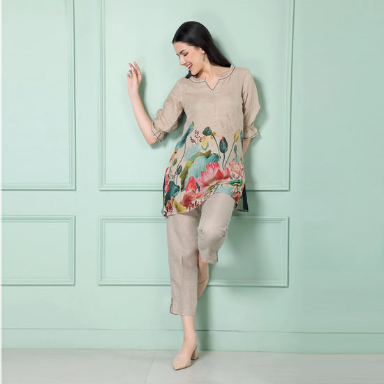 Engineered Lotus Tunic