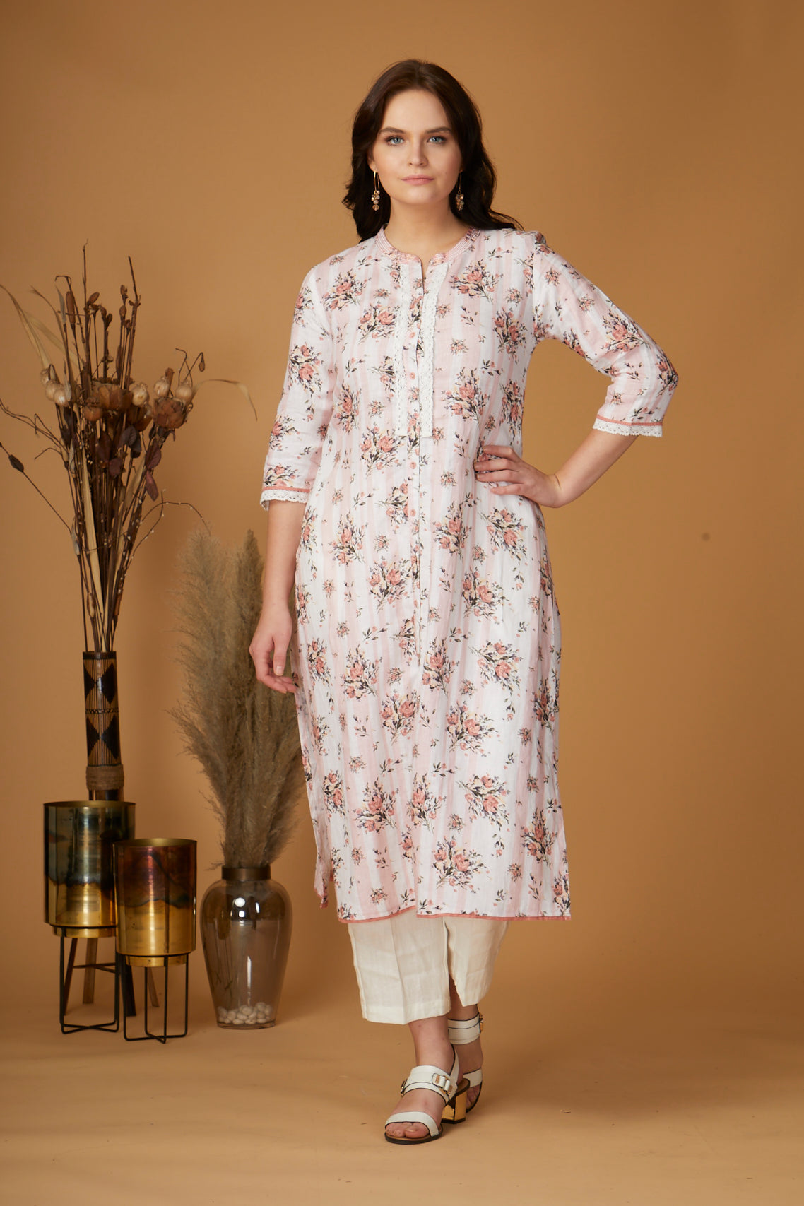 Load image into Gallery viewer, Tranquil Blossom Kurti
