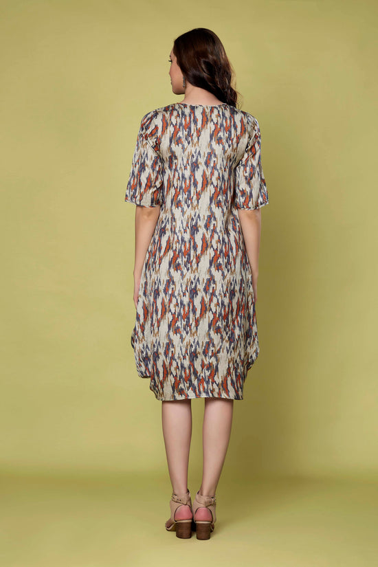 Ikat Print Dress