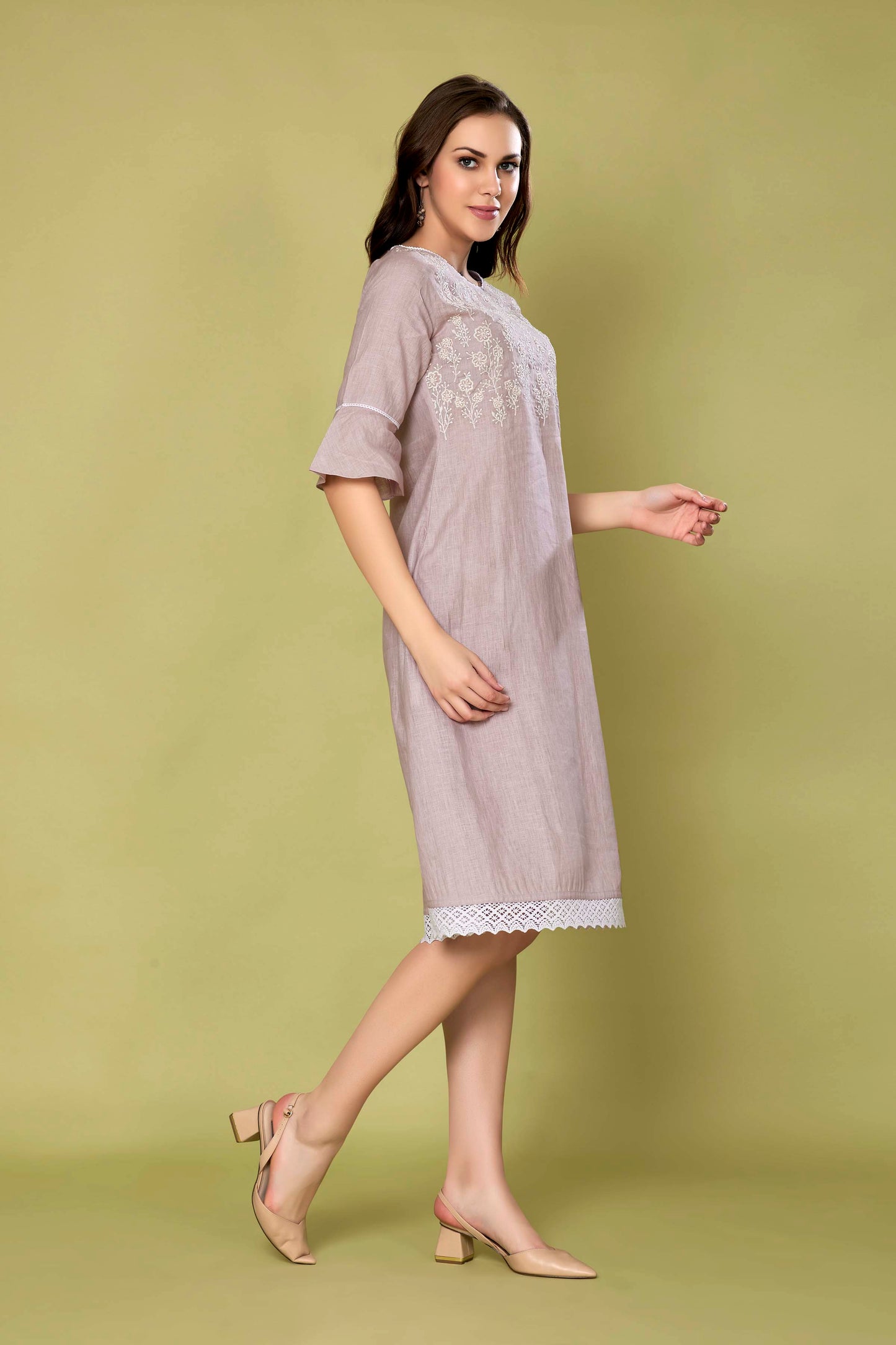 Rose Quartz Lace Dress