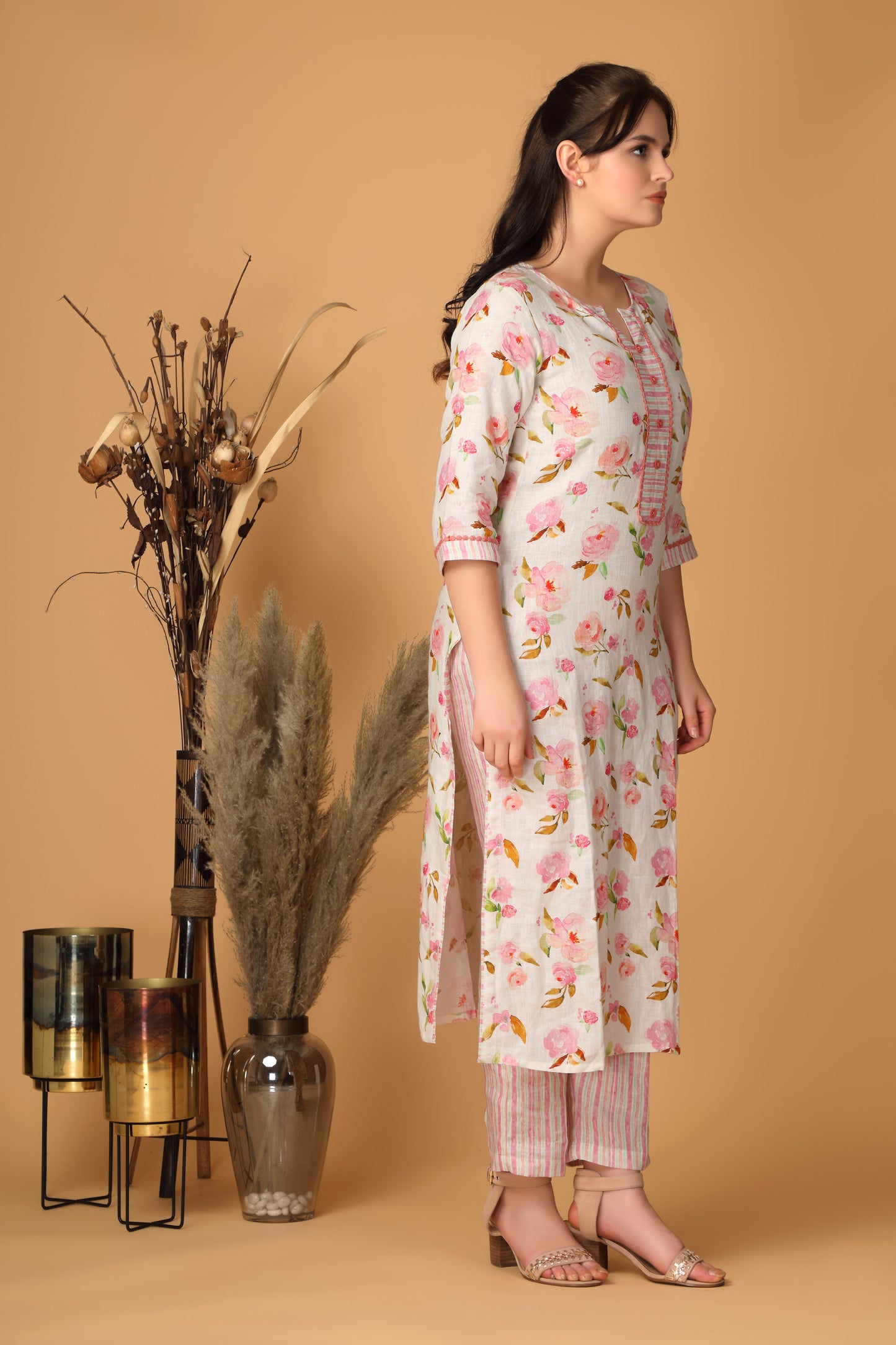 Striped Peony Co-Ord Set
