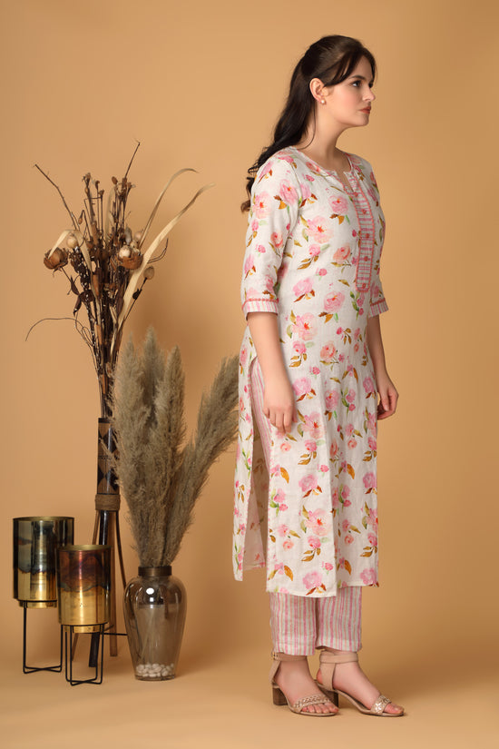 Striped Peony Co-Ord Set