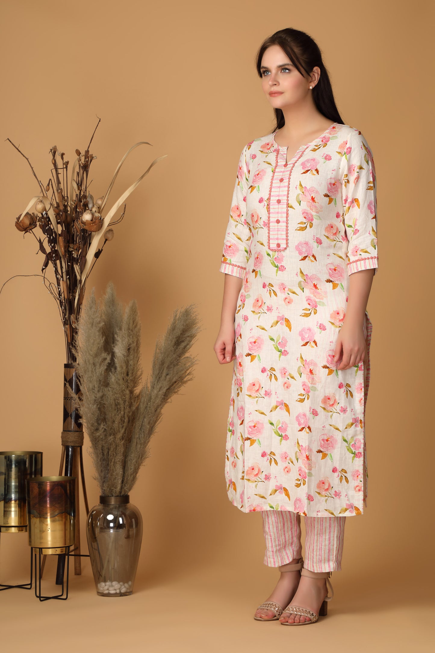 Striped Peony Co-Ord Set